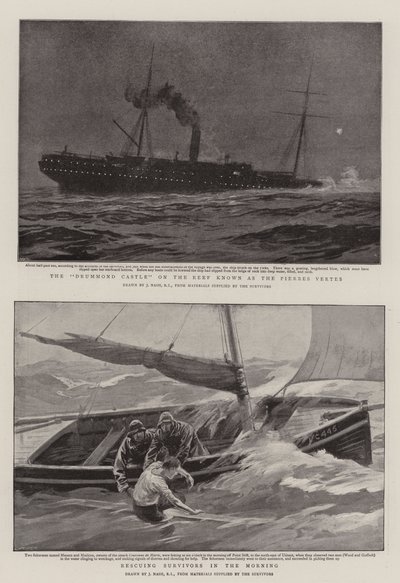 The Wreck of the Drummond Castle by Joseph Nash
